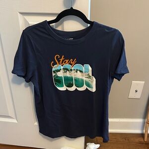Old Navy Navy Blue 'Stay Cool' Tee